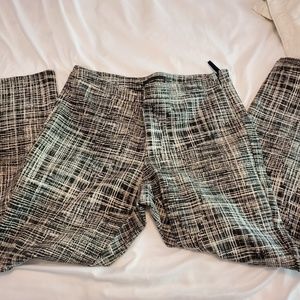 Black and White hash mark pants